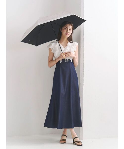 MERCURYDUO（マーキュリーデュオ）の「2WAYラッフルブラウスドッキングワンピース（ワンピース・レディース・その他1/ネイビー/オフホワイト・MEDIUM/SMALL）」の8枚目の写真