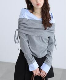 FREE'S MART | ◆シャツレイヤードオフショルダー(Tシャツ/カットソー)