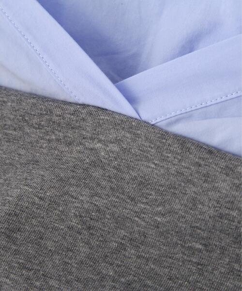 FREE'S MART（フリーズマート）の「◆シャツレイヤードオフショルダー（Tシャツ/カットソー・レディース・グレー/ブラック・FREE）」の11枚目の写真