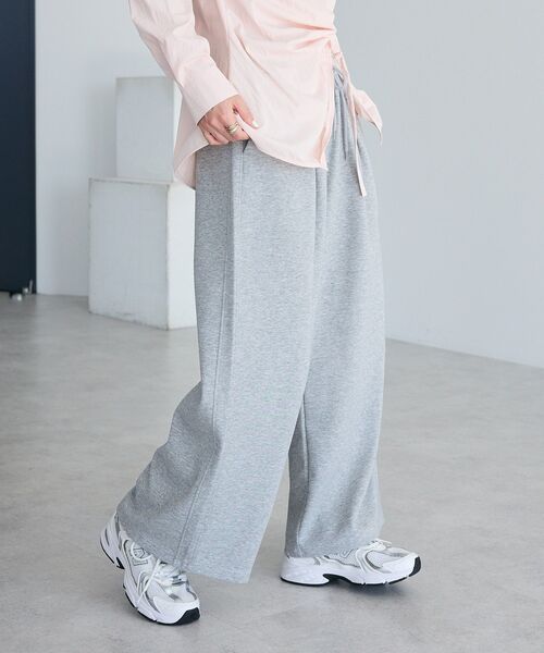 CRAFT STANDARD BOUTIQUE(クラフトスタンダードブティック)の「ダンボールニットタックパンツ(その他パンツ・レディース・ブラウン/杢グレー・L/M)」の15枚目の写真