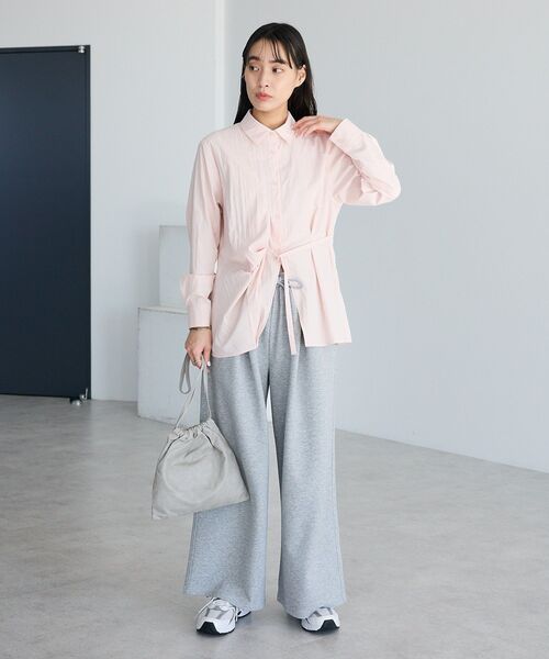 CRAFT STANDARD BOUTIQUE(クラフトスタンダードブティック)の「ダンボールニットタックパンツ(その他パンツ・レディース・ブラウン/杢グレー・L/M)」の18枚目の写真