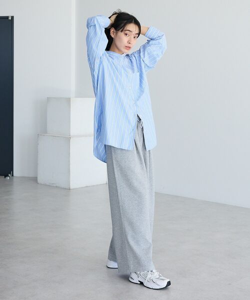 CRAFT STANDARD BOUTIQUE(クラフトスタンダードブティック)の「ダンボールニットタックパンツ(その他パンツ・レディース・ブラウン/杢グレー・L/M)」の21枚目の写真