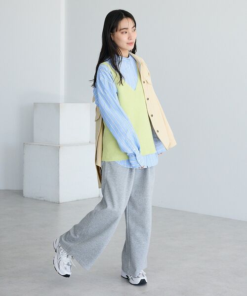 CRAFT STANDARD BOUTIQUE(クラフトスタンダードブティック)の「ダンボールニットタックパンツ(その他パンツ・レディース・ブラウン/杢グレー・L/M)」の22枚目の写真