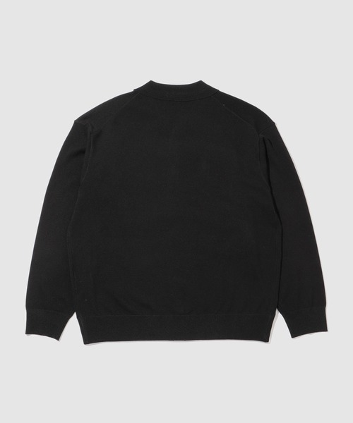 URBAN COLLECTION(アーバンコレクション)の「URBAN COLLECTIONポリニット ポロカーディガン(カーディガン/ボレロ・メンズ・ブラック/サックスブルー/グレー・S/M/L/XL)」の8枚目の写真
