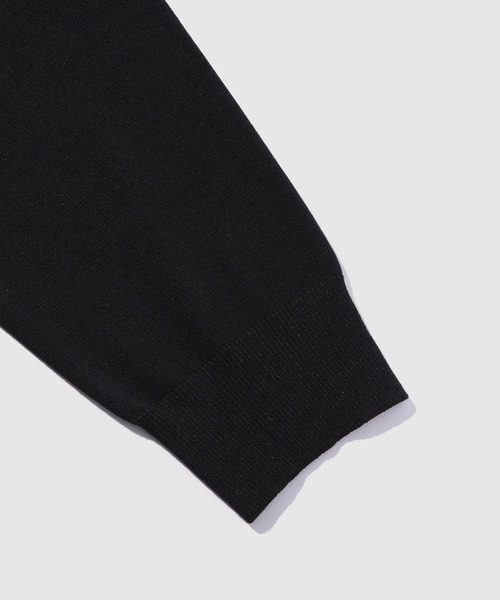 URBAN COLLECTION(アーバンコレクション)の「URBAN COLLECTIONポリニット ポロカーディガン(カーディガン/ボレロ・メンズ・ブラック/サックスブルー/グレー・S/M/L/XL)」の6枚目の写真