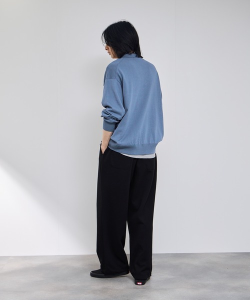 URBAN COLLECTION(アーバンコレクション)の「URBAN COLLECTIONポリニット ポロカーディガン(カーディガン/ボレロ・メンズ・ブラック/サックスブルー/グレー・S/M/L/XL)」の22枚目の写真