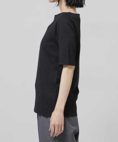 NANO universe（ナノユニバース）の「Anti Soaked(R) 汗染み防止ボートネックTシャツ（Tシャツ/カットソー・レディース・トップグレー/ブラック/ホワイト/チャコール・S/M/L）」の18枚目の写真