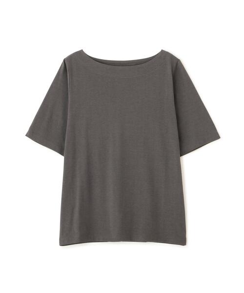 NANO universe（ナノユニバース）の「Anti Soaked(R) 汗染み防止ボートネックTシャツ（Tシャツ/カットソー・レディース・トップグレー/ブラック/ホワイト/チャコール・S/M/L）」の17枚目の写真
