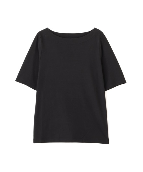 NANO universe（ナノユニバース）の「Anti Soaked(R) 汗染み防止ボートネックTシャツ（Tシャツ/カットソー・レディース・トップグレー/ブラック/ホワイト/チャコール・S/M/L）」の12枚目の写真