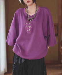 狐独（コドク）の「ファイヤーフックワッフルTシャツ（Tシャツ/カットソー）」