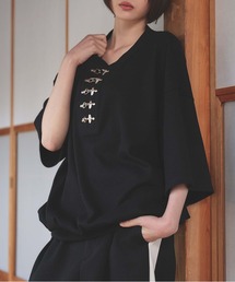 狐独（コドク）の「ファイヤーフックワッフルTシャツ（Tシャツ/カットソー）」