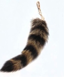 WARAIJOGO（ワライジョウゴ）の「しっぽ フェイクファーキーホルダー 平成 ギャル(BDS)（キーホルダー）」