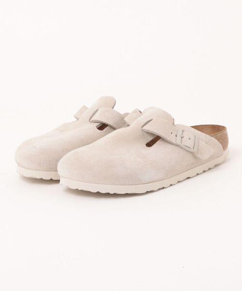 BIRKENSTOCK(ビルケンシュトック)の「ビルケンシュトック 1031662 BOSTON LEVE Oyster 【Narrow幅】/ ボストンオイスタースエード(サンダル・レディース・ライトベージュ・42/41/40/39/38/37/36/43/44)」の1枚目の写真