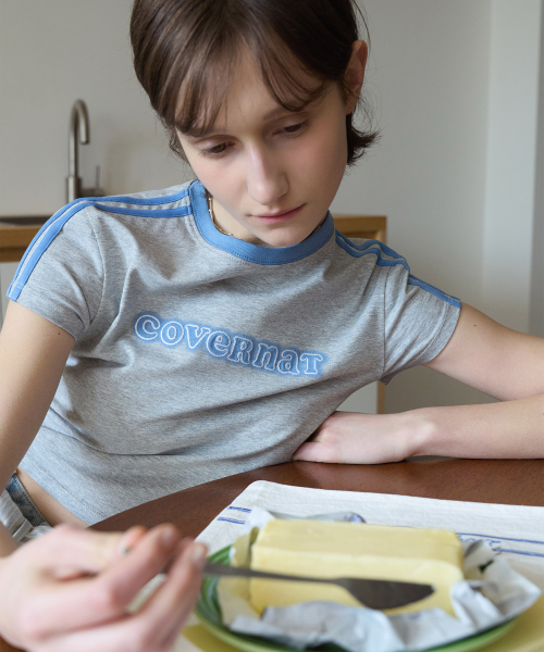 COVERNAT WOMAN（カバーナットウーマン）の「ウーマンベビーフィットクーパーロゴTシャツMelange Gray（Tシャツ/カットソー・レディース・その他・WM/WS）」の9枚目の写真