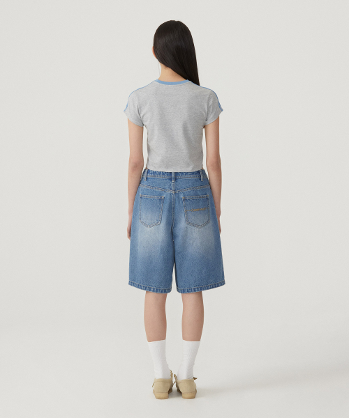 COVERNAT WOMAN（カバーナットウーマン）の「ウーマンベビーフィットクーパーロゴTシャツMelange Gray（Tシャツ/カットソー・レディース・その他・WM/WS）」の5枚目の写真