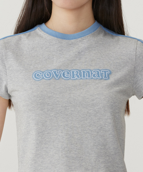 COVERNAT WOMAN（カバーナットウーマン）の「ウーマンベビーフィットクーパーロゴTシャツMelange Gray（Tシャツ/カットソー・レディース・その他・WM/WS）」の4枚目の写真