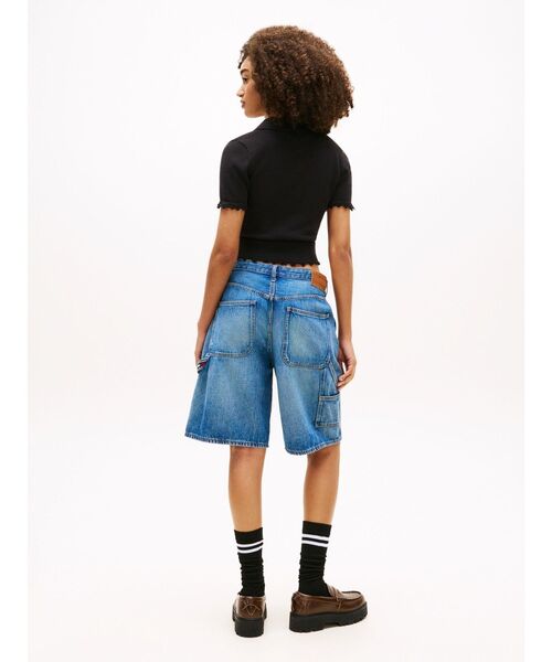 tommy jeans(トミー ジーンズ)の「ショートスリーブポロセーター(ニット/セーター・レディース・ブラック/ホワイト/ピンク・MEDIUM/SMALL/X-SMALL)」の6枚目の写真