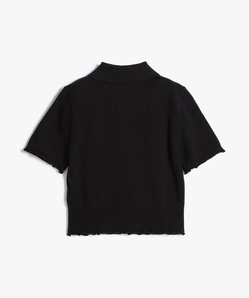 tommy jeans(トミー ジーンズ)の「ショートスリーブポロセーター(ニット/セーター・レディース・ブラック/ホワイト/ピンク・MEDIUM/SMALL/X-SMALL)」の8枚目の写真