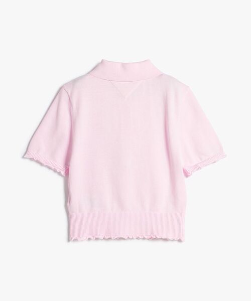 tommy jeans(トミー ジーンズ)の「ショートスリーブポロセーター(ニット/セーター・レディース・ブラック/ホワイト/ピンク・MEDIUM/SMALL/X-SMALL)」の13枚目の写真