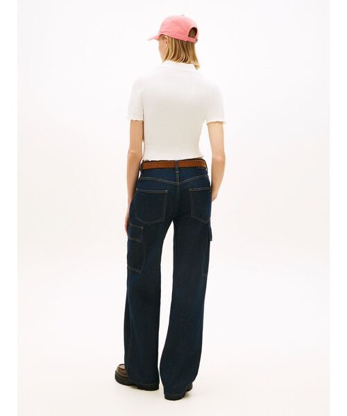 tommy jeans(トミー ジーンズ)の「ショートスリーブポロセーター(ニット/セーター・レディース・ブラック/ホワイト/ピンク・MEDIUM/SMALL/X-SMALL)」の16枚目の写真