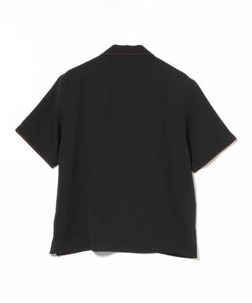 BEAMS HEART(ビームスハート)の「【6/18値下げ】ブランケットステッチ オープンカラー シャツ(ユニセックス)(シャツ/ブラウス・メンズ・ブラック/ブラウン・MEDIUM/SMALL/LARGE)」の7枚目の写真