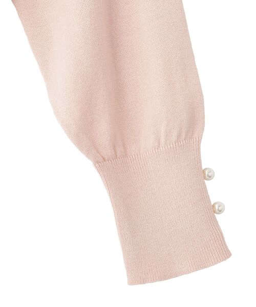 Maison de FLEUR（メゾンドフルール）の「ビジューリボンカーディガン（カーディガン/ボレロ・レディース・ブラック/ピンク・FREE）」の9枚目の写真