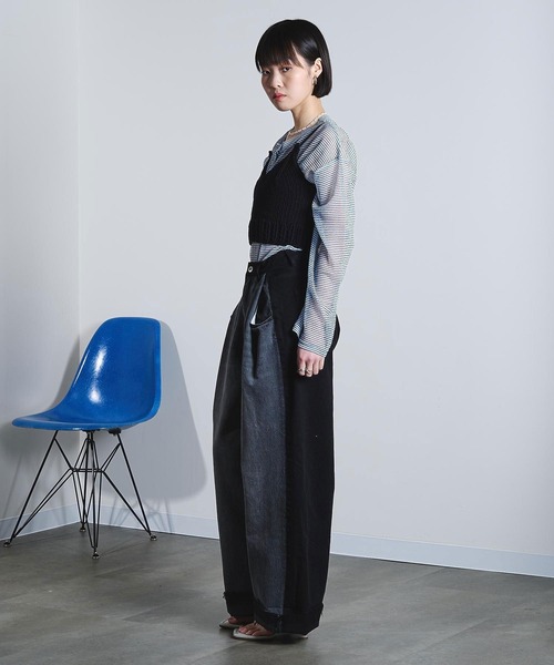 ROSE BUD(ローズバッド)の「(mici)KNIT BUSTIER(ニット/セーター・レディース・ブラック/ライトグリーン・ONE SIZE)」の8枚目の写真