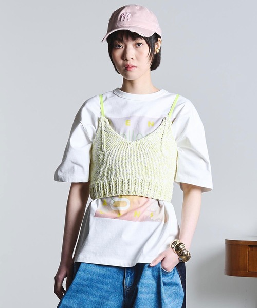 ROSE BUD(ローズバッド)の「(mici)KNIT BUSTIER(ニット/セーター・レディース・ブラック/ライトグリーン・ONE SIZE)」の13枚目の写真