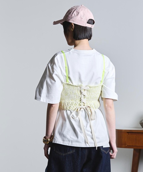 ROSE BUD(ローズバッド)の「(mici)KNIT BUSTIER(ニット/セーター・レディース・ブラック/ライトグリーン・ONE SIZE)」の14枚目の写真