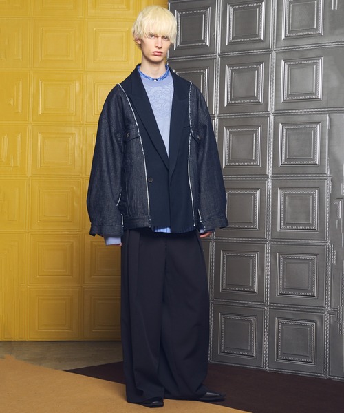 MAISON SPECIAL（メゾンスペシャル）の「《UNISEX》【Italian Dead Stock Fabric】Prime-Over Long Sleeve Regular Collar Shirt/【イタリアンデッドストックファブリック】プライムオーバーロングスリーブレギュラーカラーシャツ【MAISON SPECIAL/メゾンスペシャル】（シャツ/ブラウス・メンズ・ライトグリーン/ライトブルー/その他1/ブルー・0/2/1）」の9枚目の写真