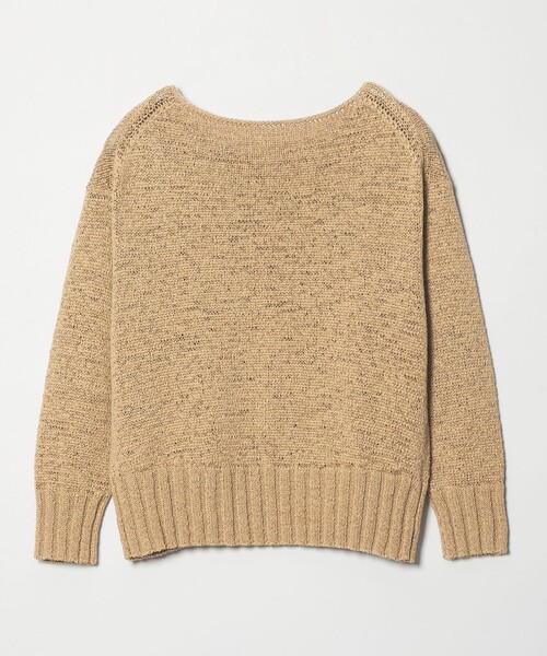 conte（コンテ）の「＜conte＞テープヤーン ボートネックニット（ニット/セーター・レディース・ネイビー/ベージュ・FREE）」の10枚目の写真