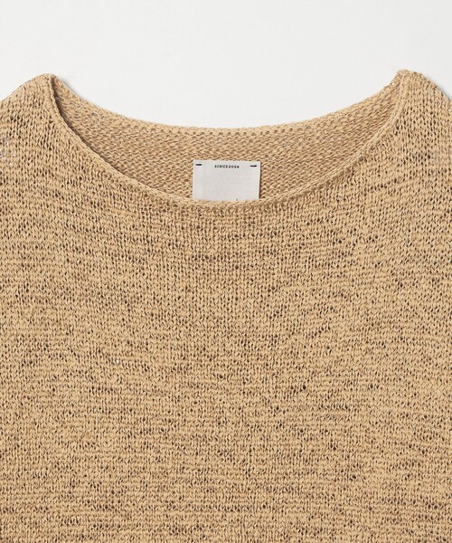 conte（コンテ）の「＜conte＞テープヤーン ボートネックニット（ニット/セーター・レディース・ネイビー/ベージュ・FREE）」の11枚目の写真