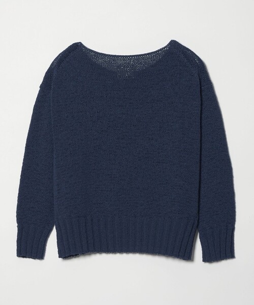 conte（コンテ）の「＜conte＞テープヤーン ボートネックニット（ニット/セーター・レディース・ネイビー/ベージュ・FREE）」の17枚目の写真