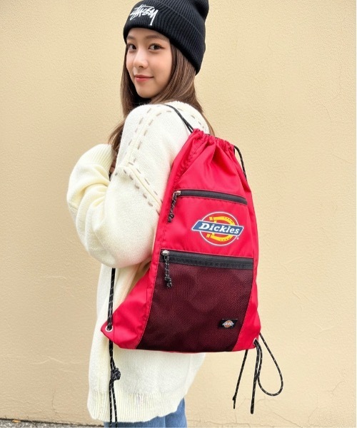Dickies(ディッキーズ)の「DICKIES / DK ICON LOGO KNAPSACK / 81638400(バックパック/リュック・レディース・ブラック/ホワイト/レッド・ONESIZE)」の2枚目の写真