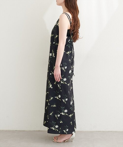 フラワープリント キャミワンピース フラワープリントキャミワンピース（ワンピース）｜natural couture