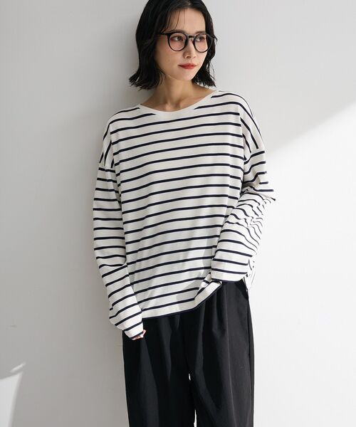 Green Parks(グリーンパークス)の「サイドタックプルオーバー(Tシャツ/カットソー・レディース・グリーン系その他3/その他7/オフホワイト/ピンク系その他/ブラック・FREE)」の6枚目の写真