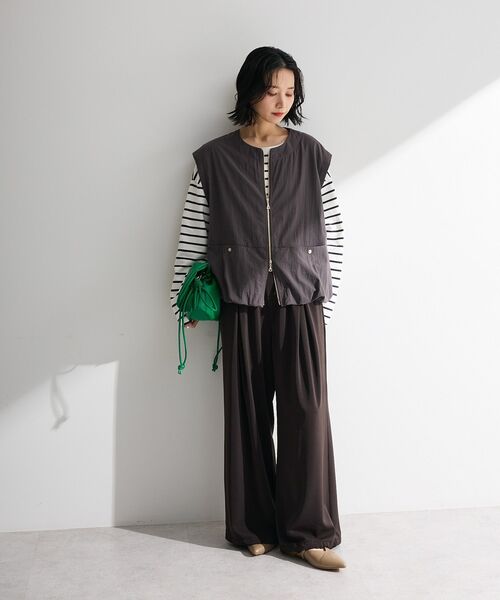 Green Parks(グリーンパークス)の「サイドタックプルオーバー(Tシャツ/カットソー・レディース・グリーン系その他3/その他7/オフホワイト/ピンク系その他/ブラック・FREE)」の7枚目の写真