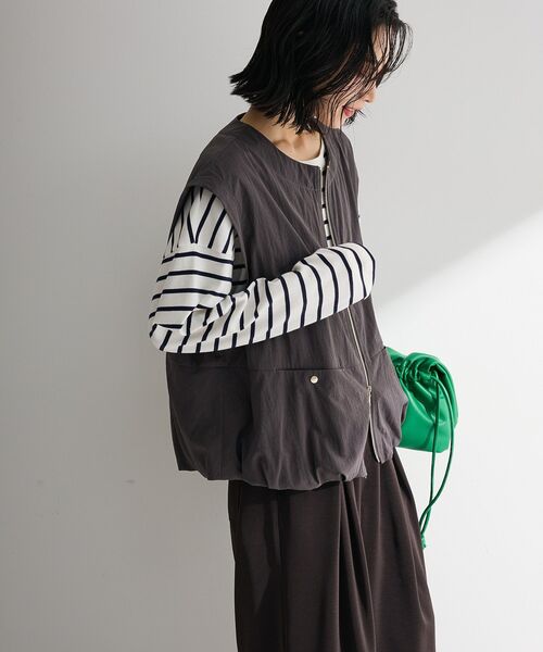 Green Parks(グリーンパークス)の「サイドタックプルオーバー(Tシャツ/カットソー・レディース・グリーン系その他3/その他7/オフホワイト/ピンク系その他/ブラック・FREE)」の10枚目の写真