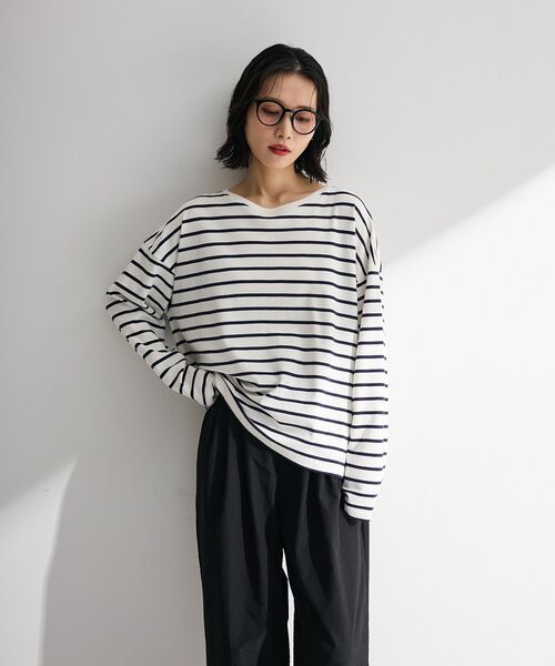 Green Parks(グリーンパークス)の「サイドタックプルオーバー(Tシャツ/カットソー・レディース・グリーン系その他3/その他7/オフホワイト/ピンク系その他/ブラック・FREE)」の12枚目の写真