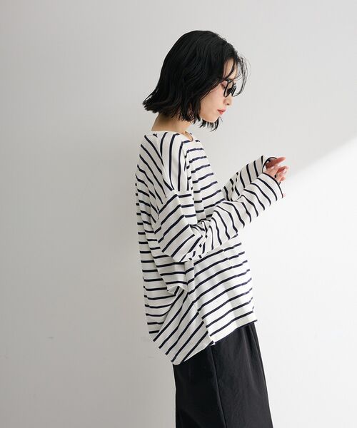 Green Parks(グリーンパークス)の「サイドタックプルオーバー(Tシャツ/カットソー・レディース・グリーン系その他3/その他7/オフホワイト/ピンク系その他/ブラック・FREE)」の13枚目の写真