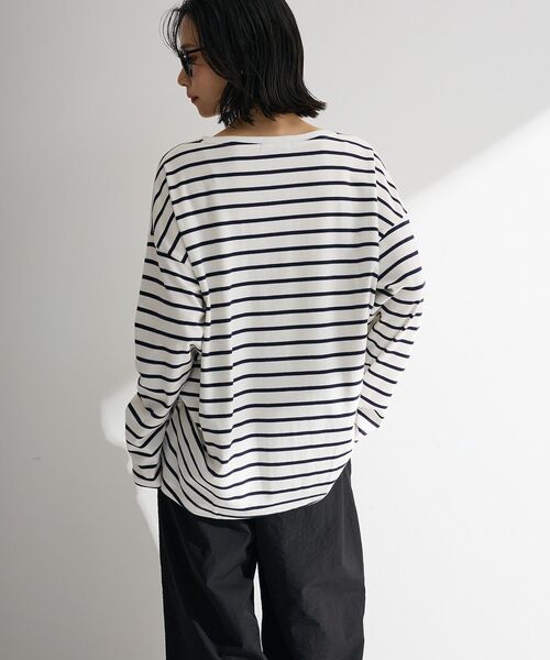 Green Parks(グリーンパークス)の「サイドタックプルオーバー(Tシャツ/カットソー・レディース・グリーン系その他3/その他7/オフホワイト/ピンク系その他/ブラック・FREE)」の14枚目の写真