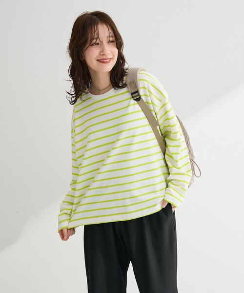 Green　Parks（グリーンパークス）の「サイドタックプルオーバー（Tシャツ/カットソー・レディース・グリーン系その他3/その他7/オフホワイト/ピンク系その他/ブラック・FREE）」の19枚目の写真