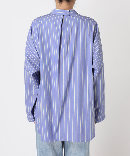plage（プラージュ）の「Stripe PJ シャツ（シャツ/ブラウス・レディース・ブラウン/サックスブルー・FREE）」の12枚目の写真