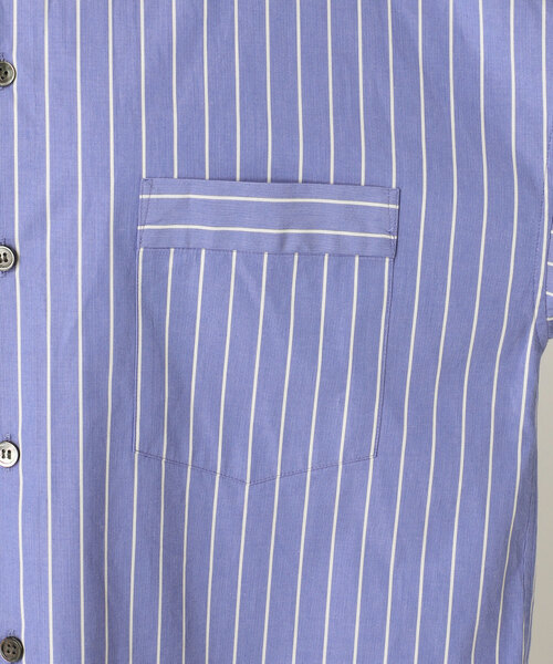 plage（プラージュ）の「Stripe PJ シャツ（シャツ/ブラウス・レディース・ブラウン/サックスブルー・FREE）」の8枚目の写真