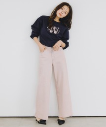 JILL by JILL STUART | SOMETHING 別注レースアップワイドデニムパンツ(デニムパンツ)