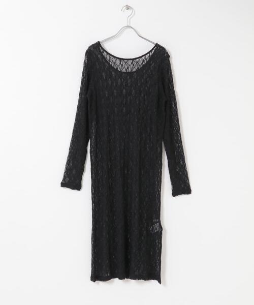 KBF（ケイビーエフ）の「レースロングワンピース（ワンピース・レディース・オフホワイト/ブラック・ONE）」の21枚目の写真