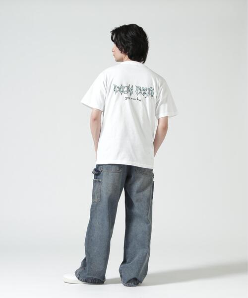 ROYAL FLASH（ロイヤルフラッシュ）の「guernika/ゲルニカ/Drooping COJI-COJI Thumb Doll Spray T-shirt / White（Tシャツ/カットソー・メンズ・ホワイト・L/XL/2XL/M）」の8枚目の写真