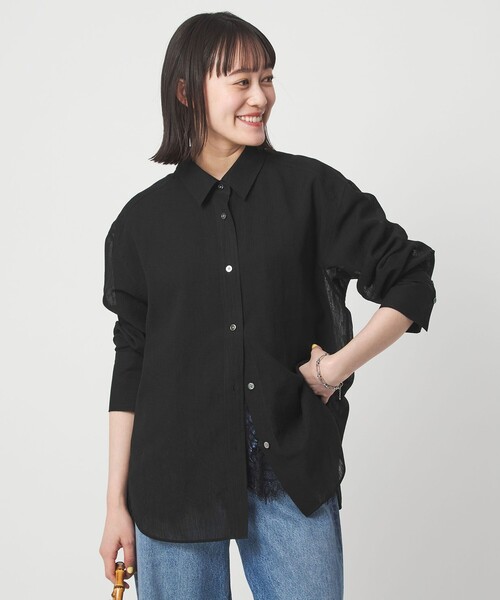 セール】［size SHORTあり］ラミーライク ロングスリーブシャツ 通気性