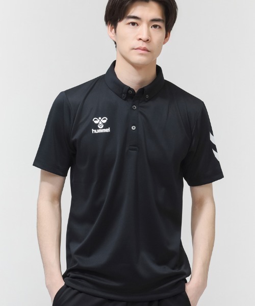 hummel（ヒュンメル）の「ヒュンメル hummel ポロシャツ（ポロシャツ・メンズ・ネイビー/ホワイト/ブラック・LL/M/L）」の2枚目の写真