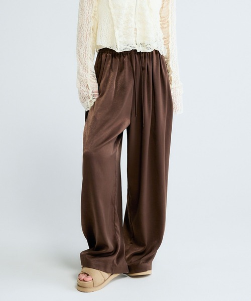 JEANASIS(ジーナシス)の「【選べる着丈】マルチカラーイージーパンツ/674791(その他パンツ・レディース・ブラウン/グレー系その他/ブラック/ブルー系その他・SMALL/FREE)」の4枚目の写真